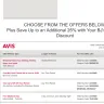 Avis - Not honoring terms and conditions of a coupon