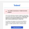 Indeed.com - employer account blocked for no reason