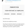 Farfetch - credit card charged/did not complete order and now not reversing payment