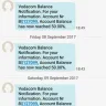 Vodacom - vodacom is still sending me "balance notifications" sms messages for an account that's not my account!!