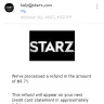 Starz Entertainment - billing
