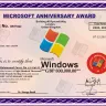 Microsoft - prize winning certificate