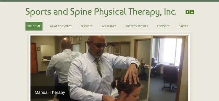 Screenshot Sports and Spine Physical Therapy