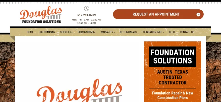 Screenshot DouglasFoundationRepair.com