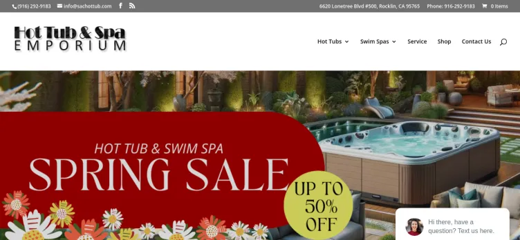 Screenshot Hot Tub & Spa Emporium