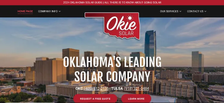 Screenshot Okie Solar