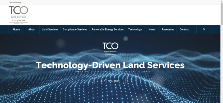 Screenshot TCO Land Services