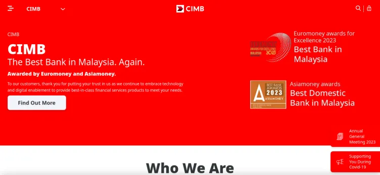 Screenshot CIMB Bank