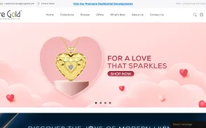 Pure Gold Jewellers website
