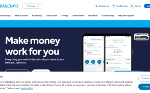 Barclays Bank website