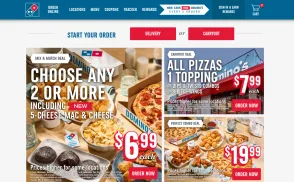 Domino's Pizza website