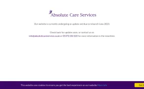 Absolute Care Services website
