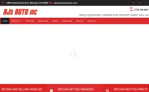 AJ's Auto Inc website