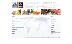 Aldi website