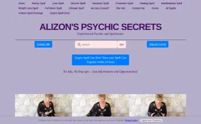 Alizons-psychic-secrets.com website