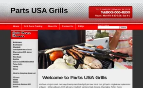 All Parts Grills website