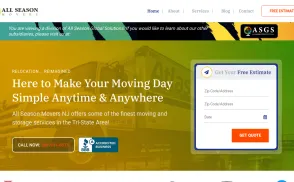 All Season Movers website