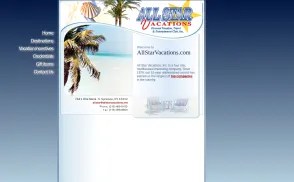 All Star Vacations website