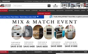Canadian Appliance Source website