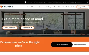 Andersen Windows & Doors website