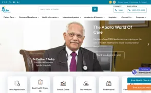 Apollo Hospitals website