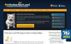 PetAmberAlert.com website