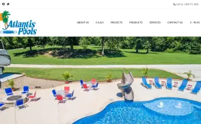 Atlantis Pools website