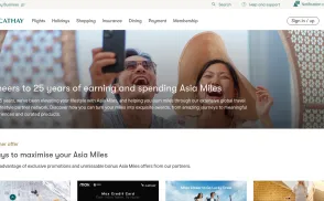 Asia Miles website