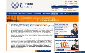 Ashwood University website