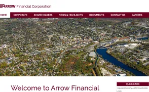 Arrow Financial website