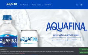 Aquafina website