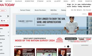 India Today Group website