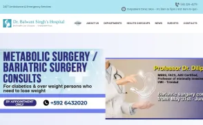 Dr. Balwant Singh's Hospital Inc website