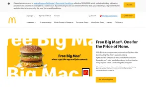 McDonald's website