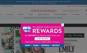 Bath & Body Works Direct website