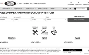 Cable Dahmer Automotive Group website