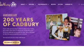 Cadbury website