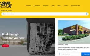 Car-X Tire & Auto website