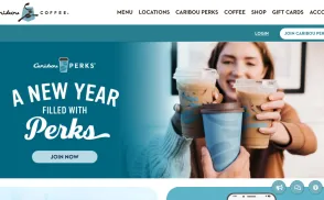 Caribou Coffee website