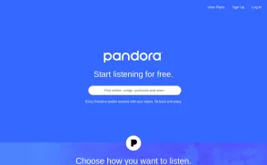 Pandora Media website