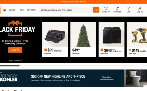 Home Depot website