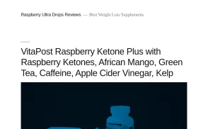 Raspberry Ultra Drops website