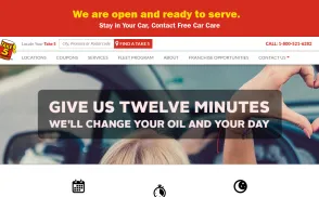 Pro Oil Change website