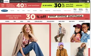 Old Navy website