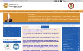 Reserve Bank of India [RBI] website