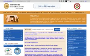 Reserve Bank of India [RBI] website