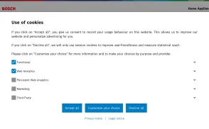 Bosch website