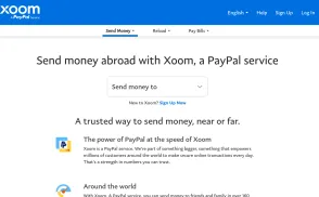 Xoom website