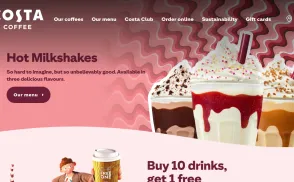 Costa Coffee website