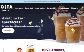 Costa Coffee website